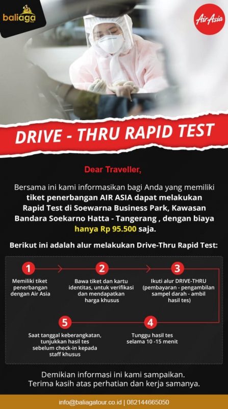 Tempat Rapid Test di Bandara Soekarno Hatta